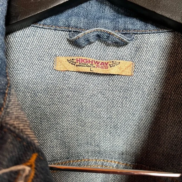 Buffalo Bills Crop Denim Jacket - Picture 3 of 5